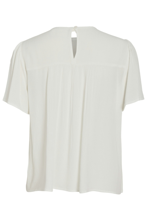 Vila witte dames t-shirt | Achteraanzicht