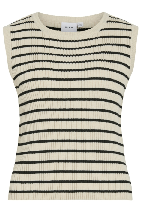 Vila beige dames top | Achteraanzicht