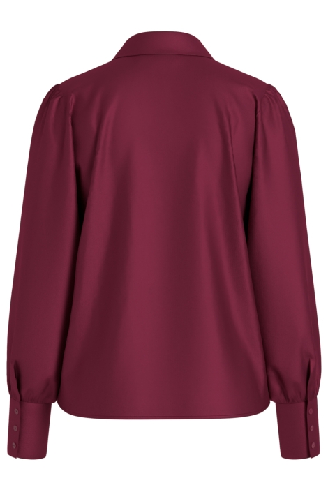 Vila bordeaux dames blouse | Achteraanzicht