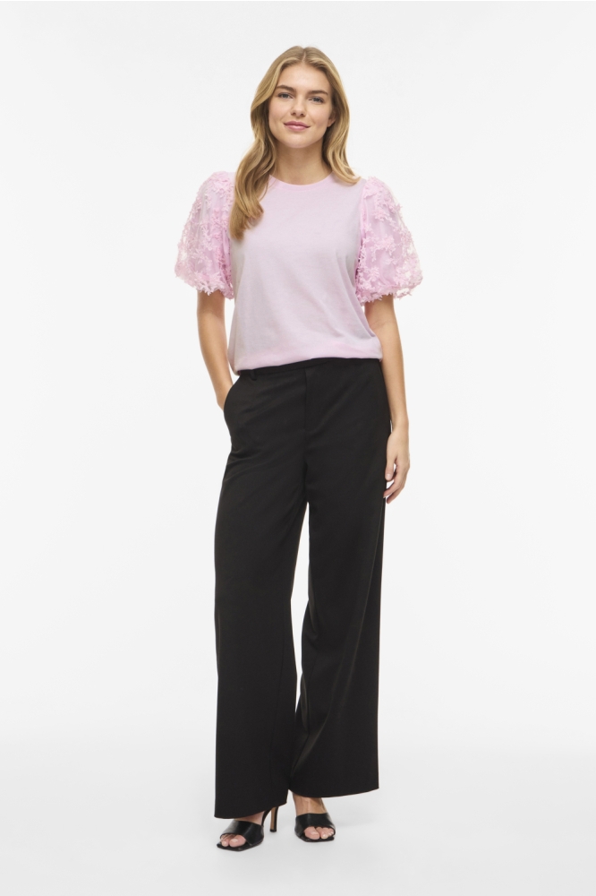 Vila roze dames t-shirt