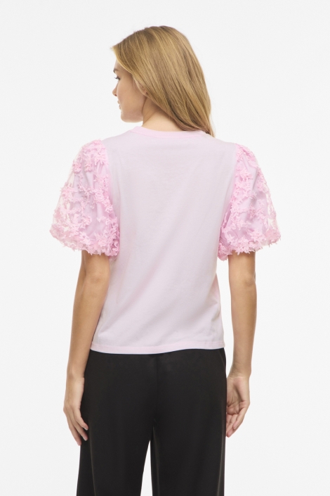 Vila roze dames t-shirt