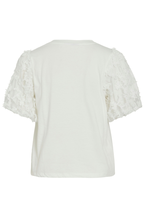 Vila witte dames t-shirt | Achteraanzicht