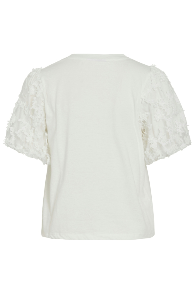 Vila witte dames t-shirt | Achteraanzicht