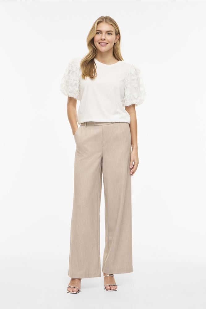 Vila witte dames t-shirt | Model