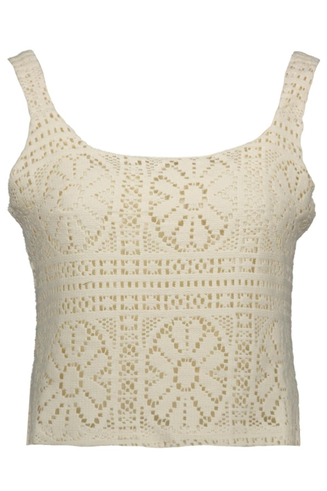 Vila beige dames top | Vooraanzicht