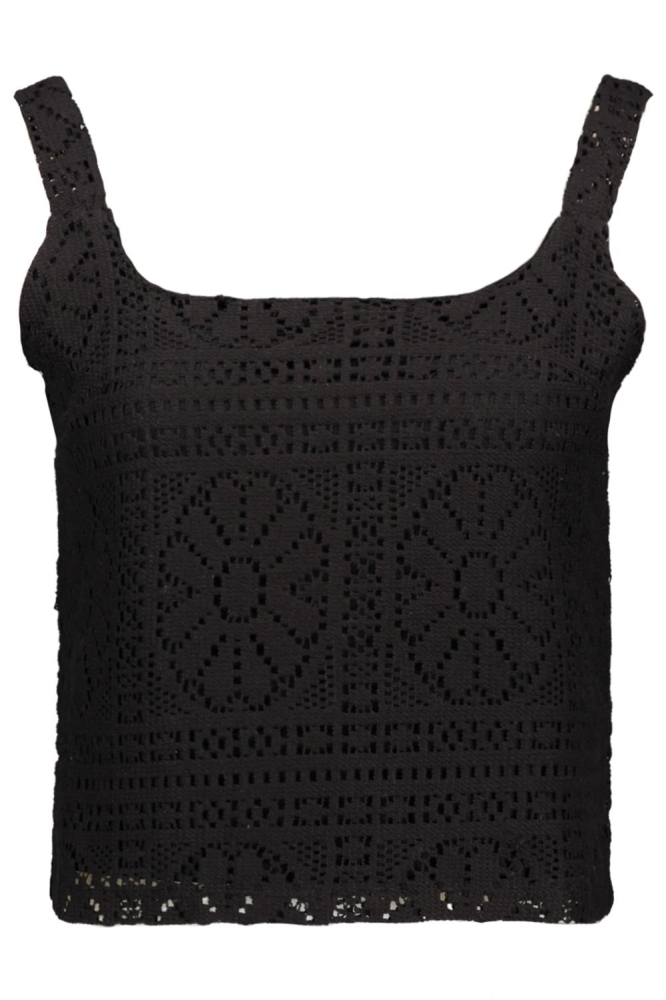 Vila zwarte dames top | Vooraanzicht