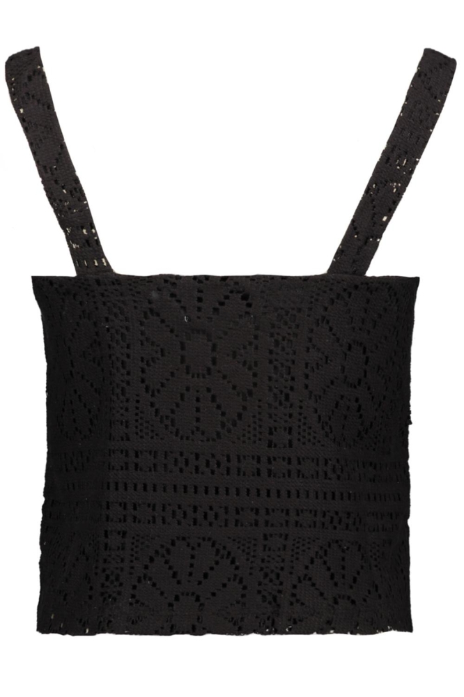 Vila zwarte dames top | Achteraanzicht