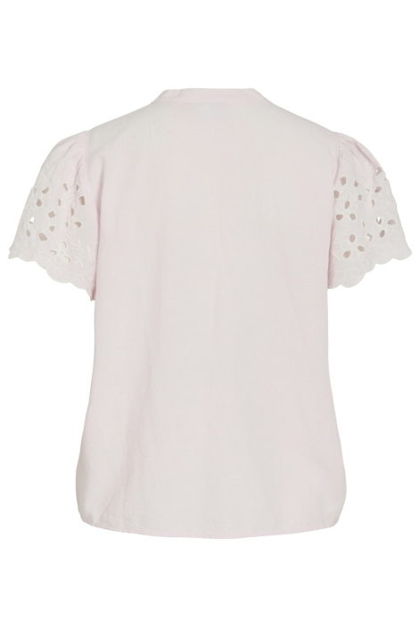 Vila roze dames t-shirt | Achteraanzicht