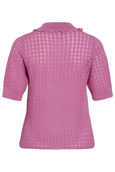 Vila roze dames t-shirt | Achteraanzicht