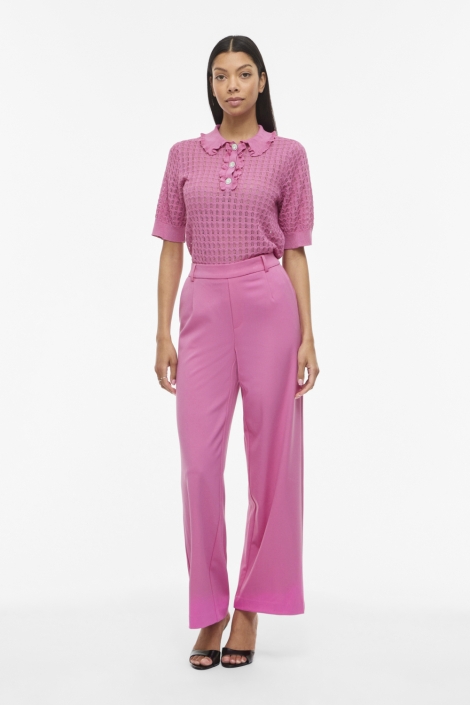 Vila roze dames t-shirt | Model