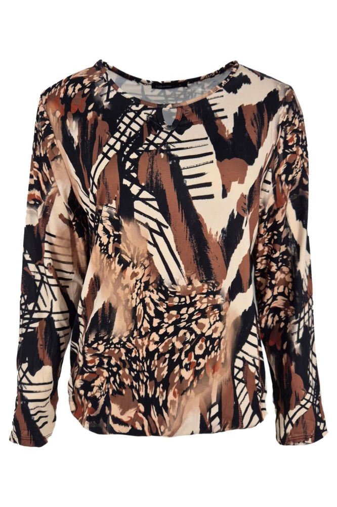 FOS Amsterdam multi color dames t-shirt | Vooraanzicht