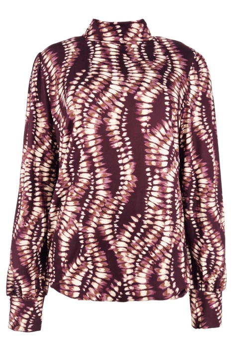 FOS Amsterdam bordeaux dames blouse | Vooraanzicht