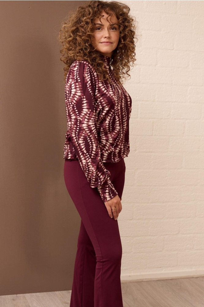 FOS Amsterdam bordeaux dames blouse | Model