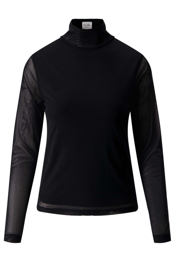 Zusss zwarte dames top | Vooraanzicht