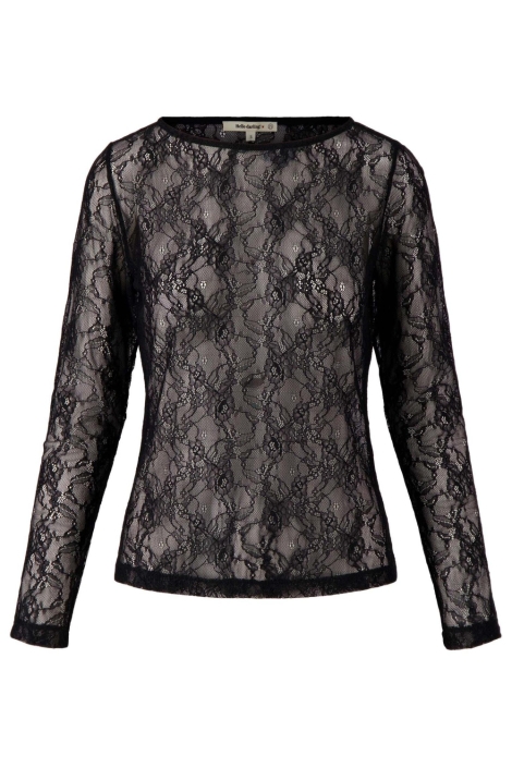 Zusss zwarte dames t-shirt | Vooraanzicht