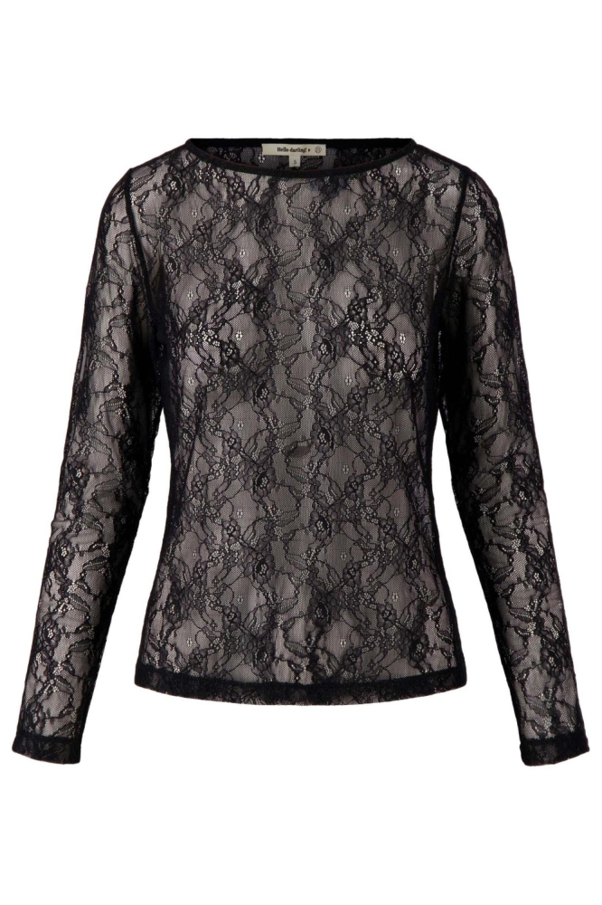 Zusss zwarte dames t-shirt | Vooraanzicht