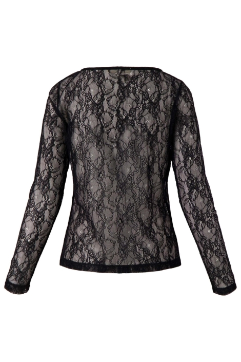 Zusss zwarte dames t-shirt | Achteraanzicht