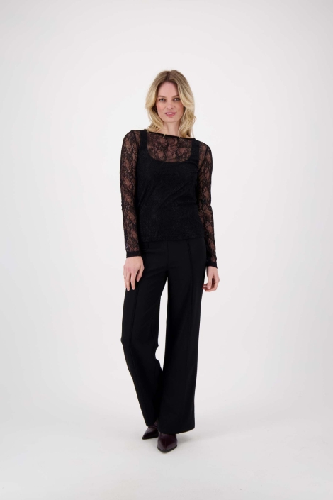 Zusss zwarte dames t-shirt | Model