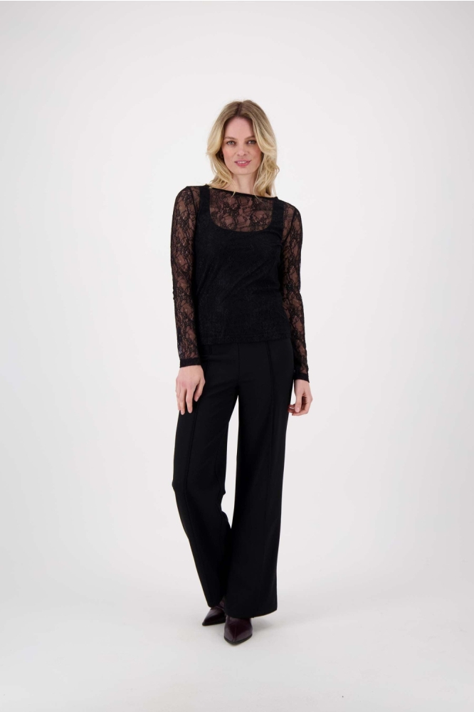 Zusss zwarte dames t-shirt | Model