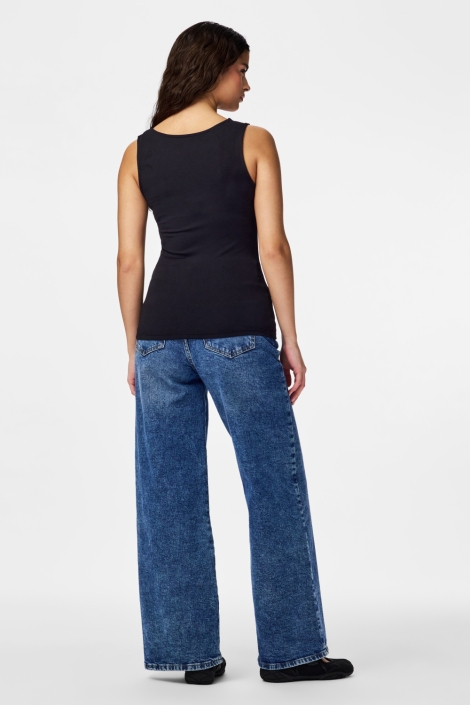 Pieces zwarte dames top | Model