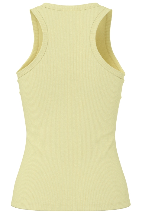 Pieces gele dames top | Achteraanzicht