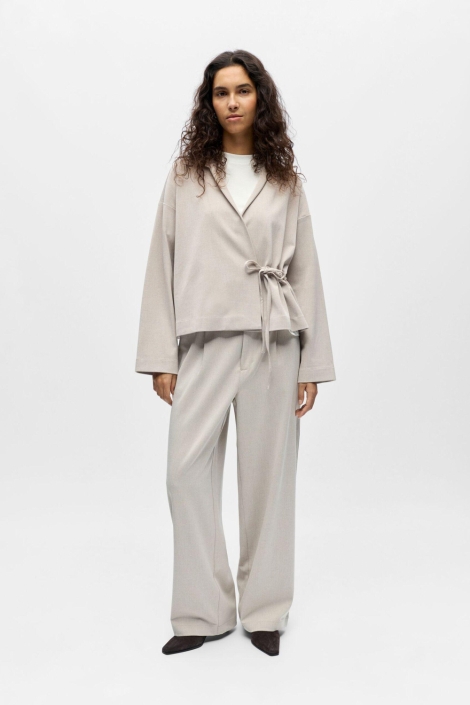 Object beige dames blouse | Model