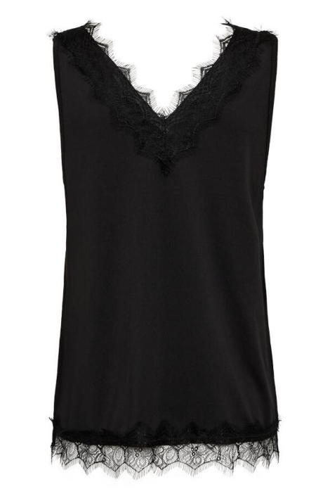 Freequent zwarte dames top | Achteraanzicht