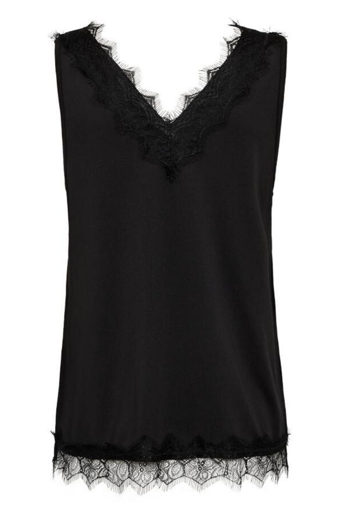 Freequent zwarte dames top | Achteraanzicht