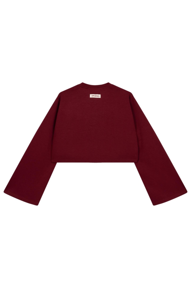 Refined Department bordeaux dames sweater | Vooraanzicht