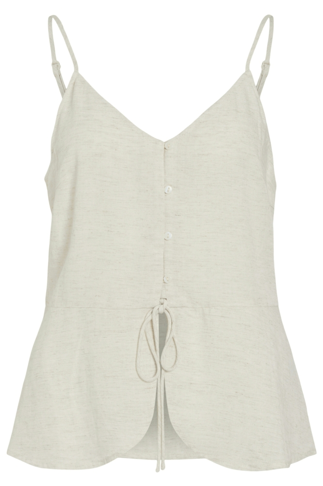 Vila beige dames top | Vooraanzicht