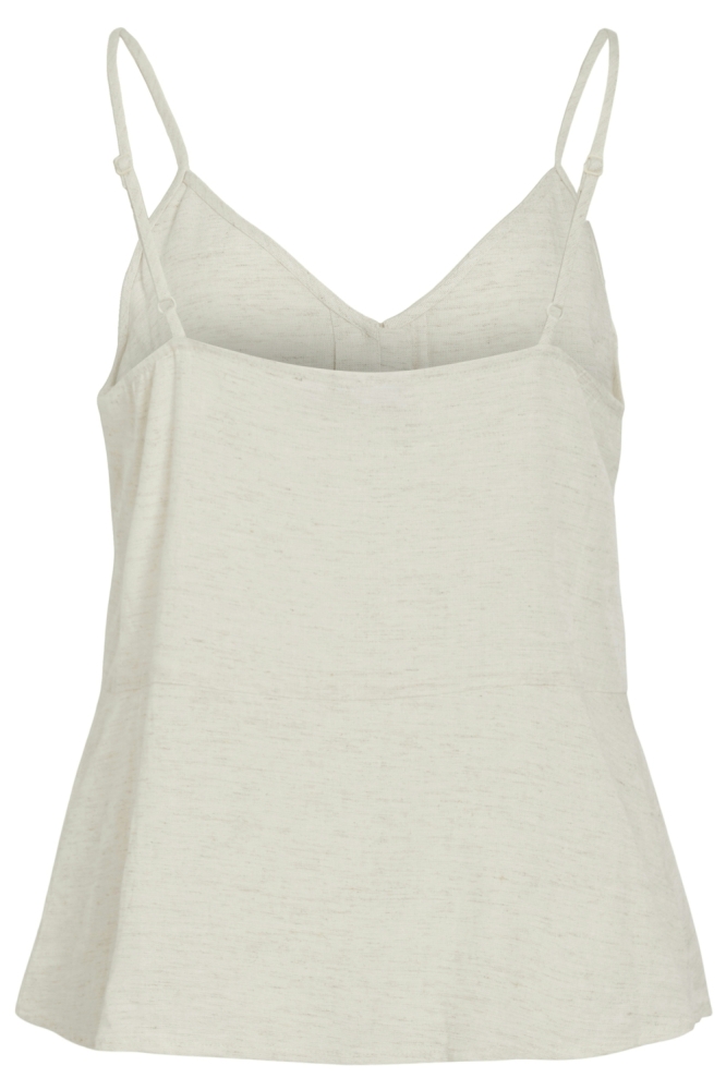 Vila beige dames top | Achteraanzicht