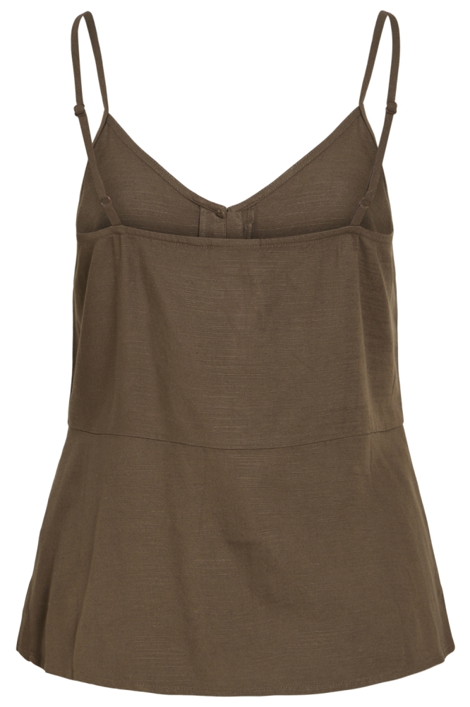 Vila bruine dames top | Achteraanzicht