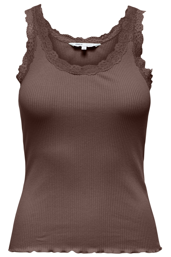 Only bruine dames top | Vooraanzicht