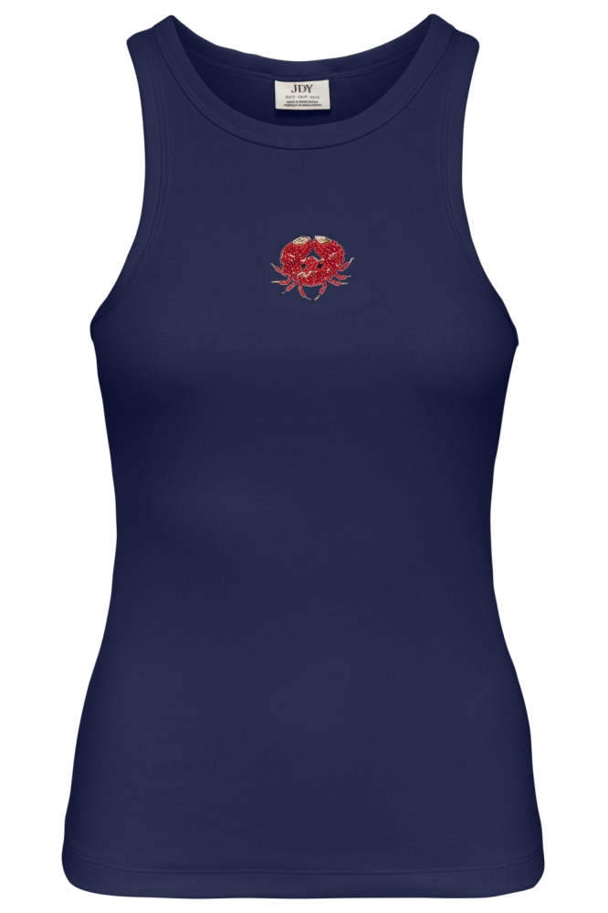 Jacqueline de Yong blauwe dames top | Vooraanzicht