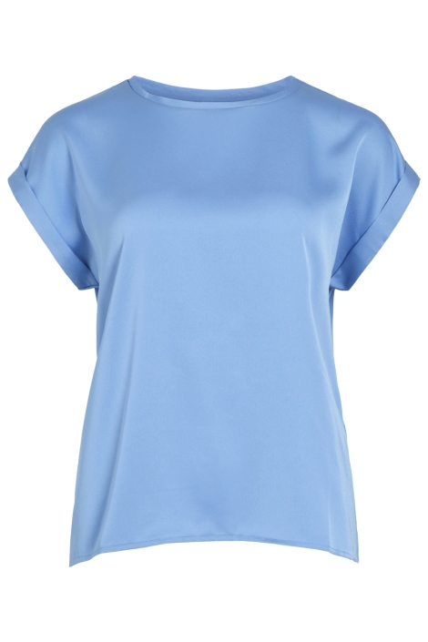 Vila blauwe dames t-shirt | Vooraanzicht