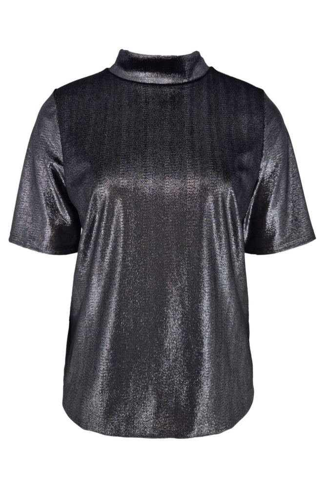 FOS Amsterdam zwarte dames t-shirt | Vooraanzicht