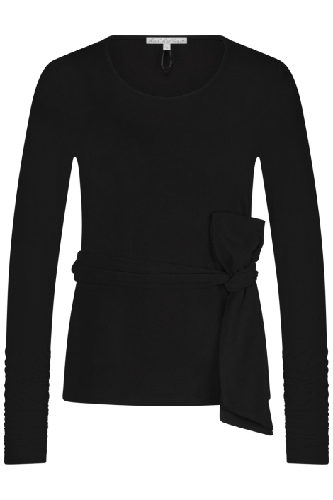 Red Button zwarte dames t-shirt | Vooraanzicht