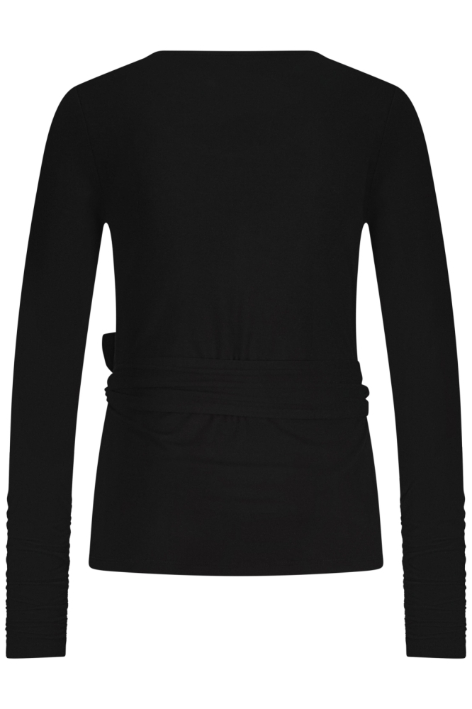 Red Button zwarte dames t-shirt | Achteraanzicht