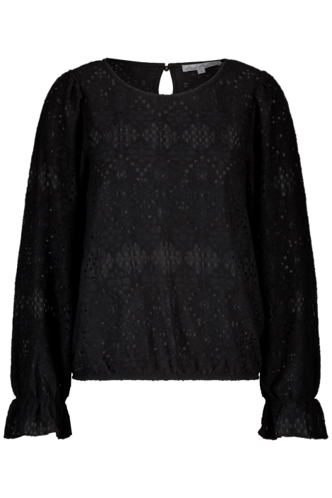 Red Button zwarte dames t-shirt | Vooraanzicht