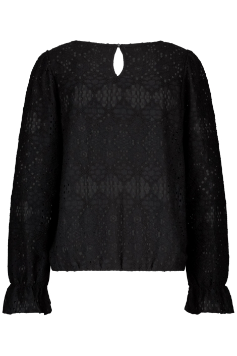 Red Button zwarte dames t-shirt | Achteraanzicht