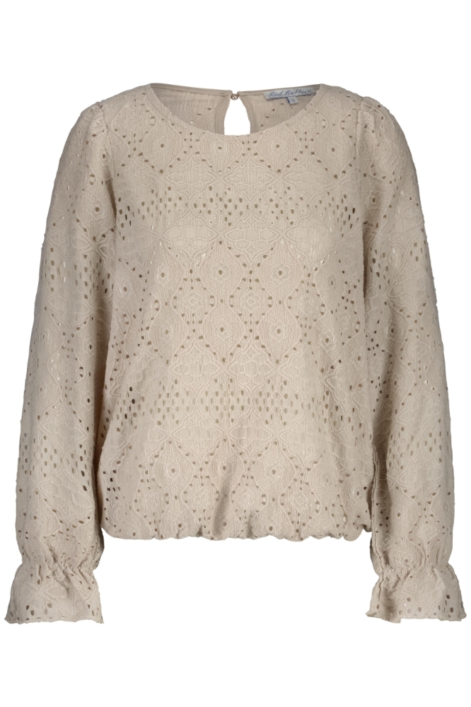 Red Button beige dames t-shirt | Vooraanzicht