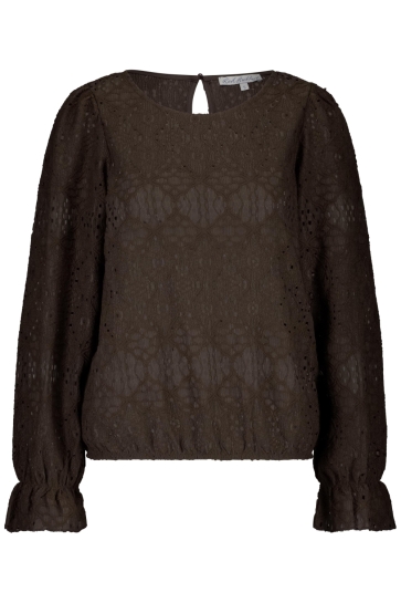 Red Button TOP AJOUR SRB4645 BROWN