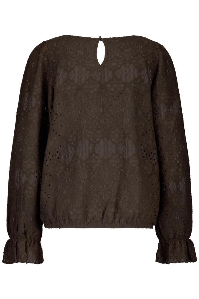 Red Button bruine dames t-shirt | Achteraanzicht