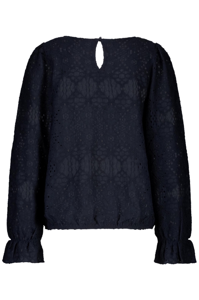 Red Button blauwe dames t-shirt | Achteraanzicht