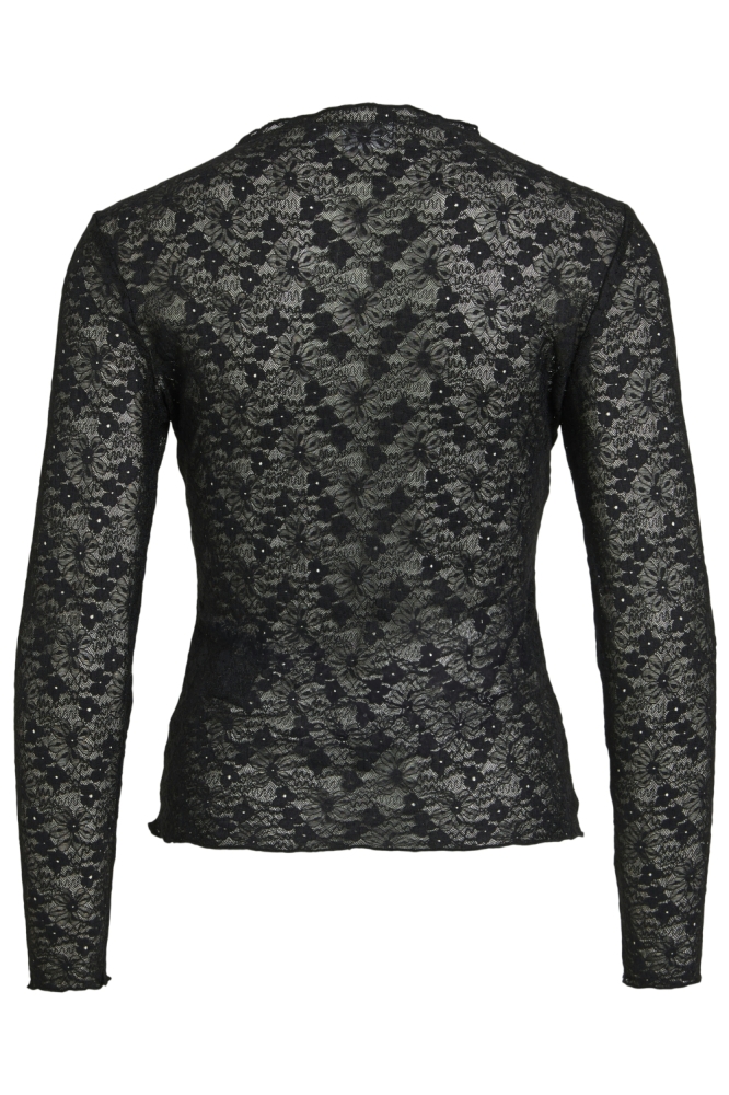 Vila zwarte dames t-shirt | Achteraanzicht