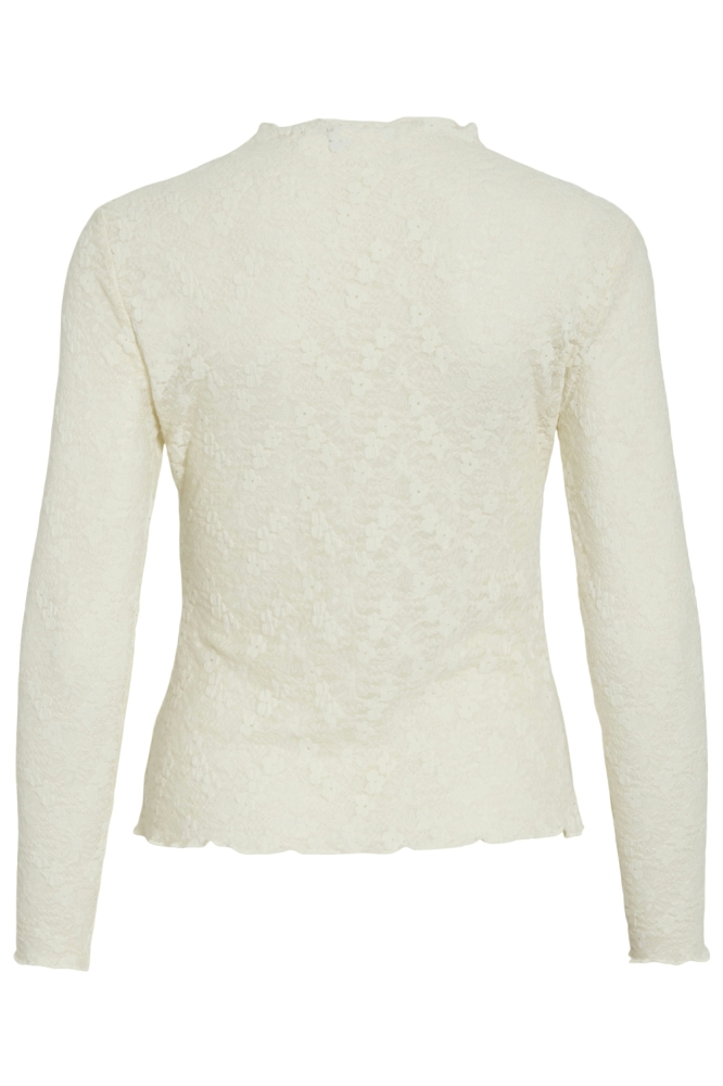 Vila beige dames t-shirt | Achteraanzicht