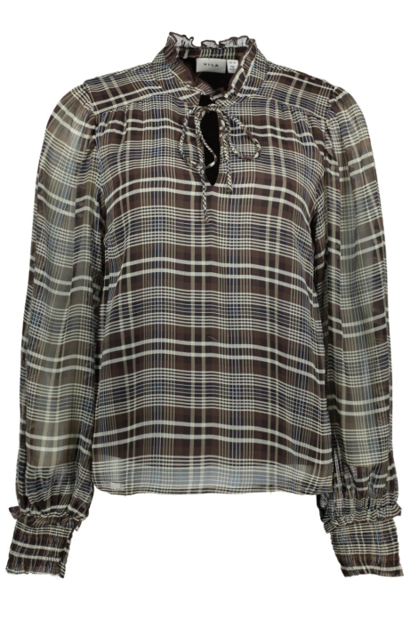 Vila bruine dames blouse | Vooraanzicht