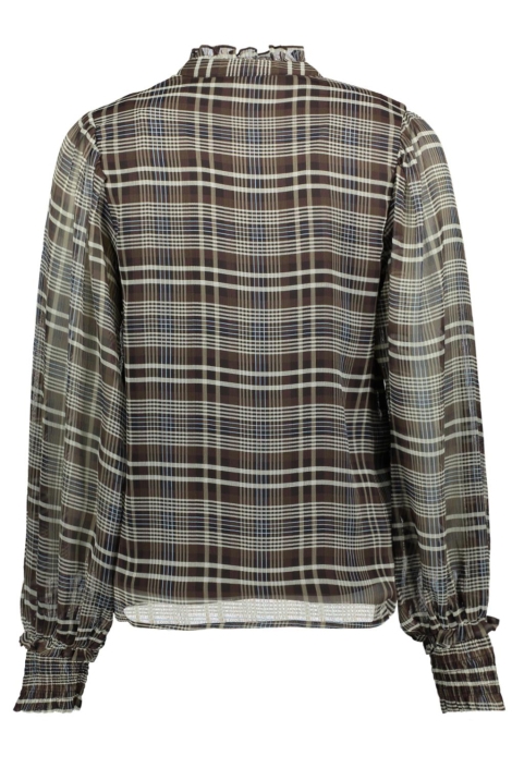 Vila bruine dames blouse | Achteraanzicht