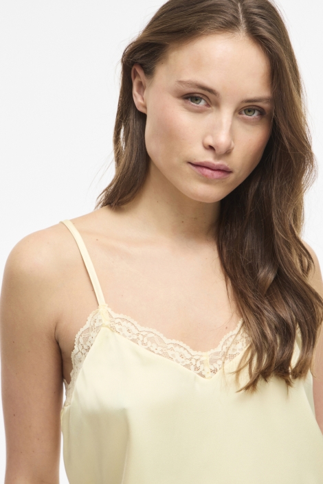 Vila gele dames top | Close up