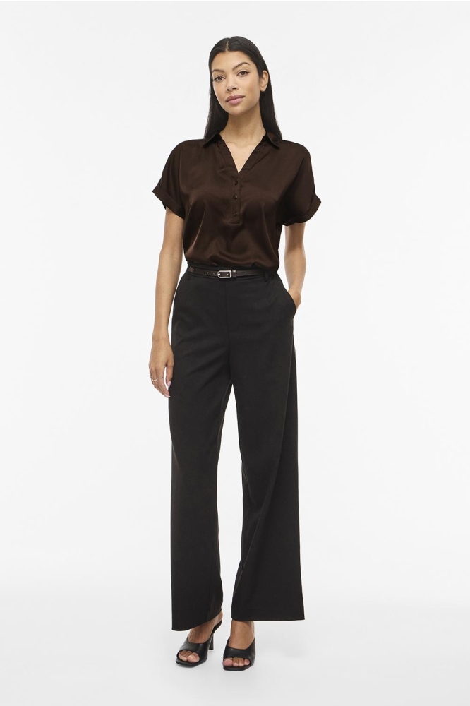 Vila bruine dames t-shirt | Model